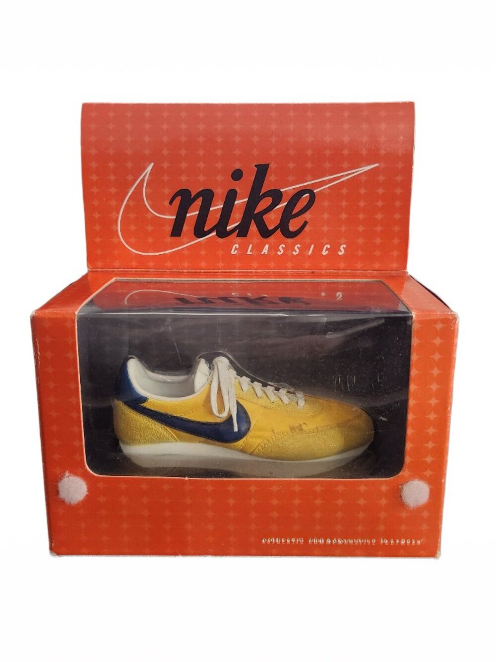 Vintage Nike Classics LDV 1979 Bowen Mini Shoe Gold Blue 2305 Box